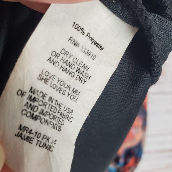 Show Me Your Mumu Tunic Dress S Kaleidoscope Jamie Peasant Sleeve Cottagecore Sm - Picture 9 of 12